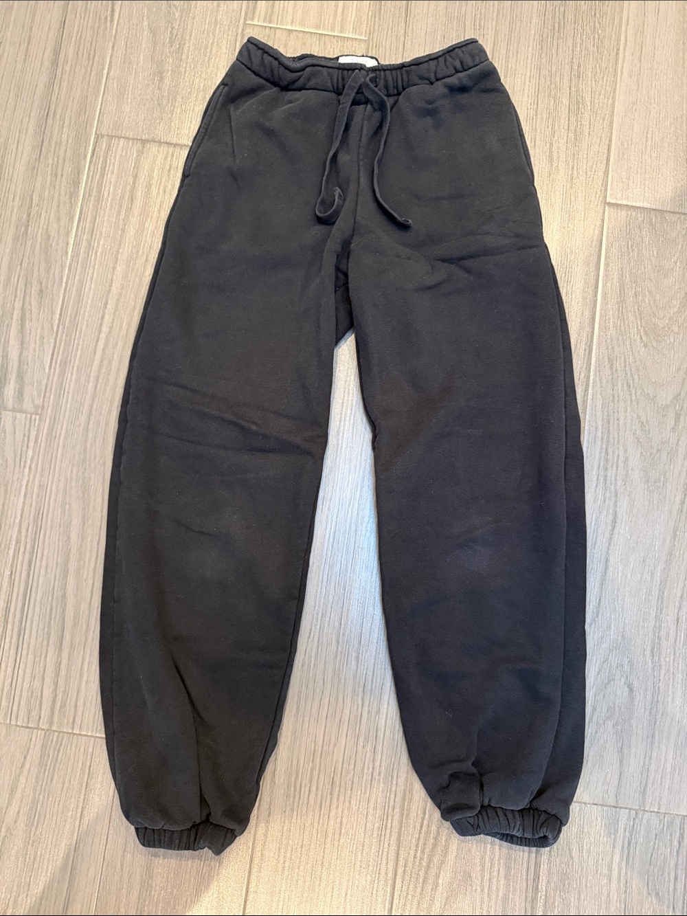 American Eagle Outfitters Black Drawstring Track Joggers